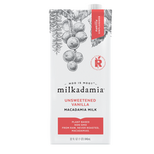 Load image into Gallery viewer, milkadamia Unsweetened Vanilla Macadamia Milk, Pack of 6 32oz
