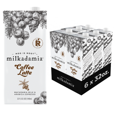 milkadamia Coffee Latte, Pack of 6 32oz